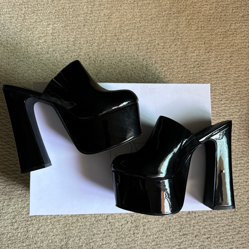 YRU Y2K PLATFORM MULE HEELS